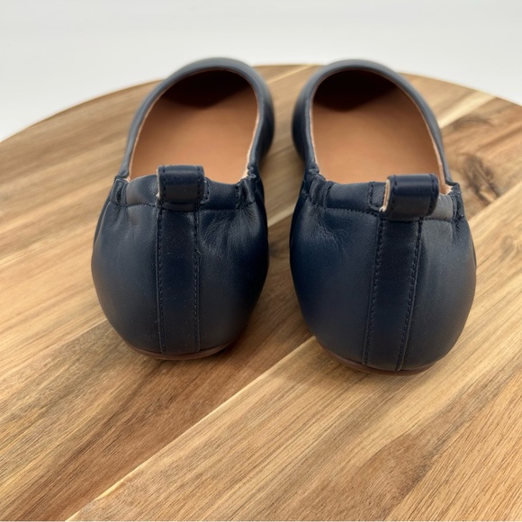 NEW FitFlop Allegro Midnight Navy Leather Ballerina Flats Size 10 - Picture 5 of 12
